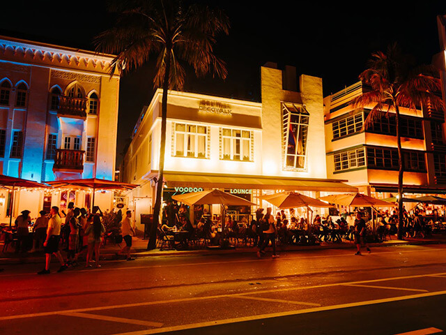 Art deco historiska distrikt i Miami.