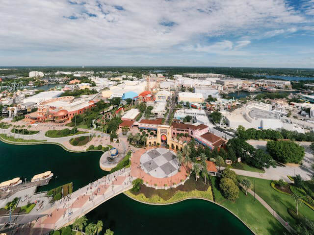 utkik-över-hela-orlando Utsiktsbild över Universal Studios Orlando.