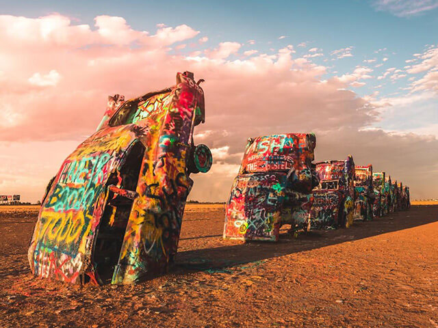 Texas-bild-2 Cadillac ranch